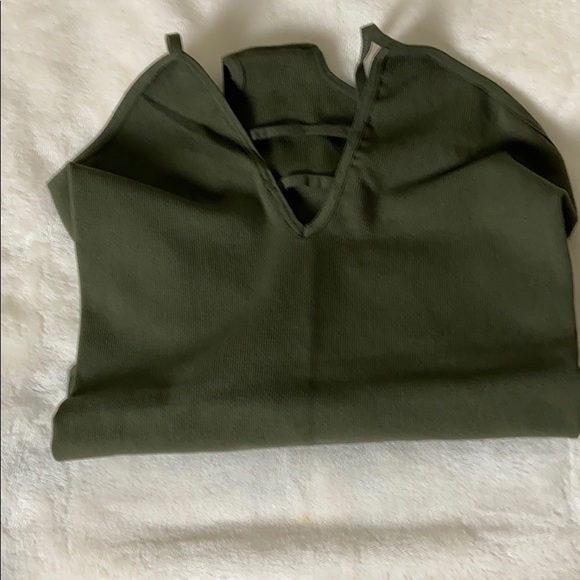 NWOT green free people one piece size m/l - Picture 7 of 8